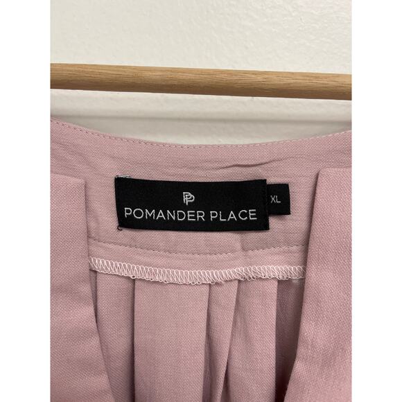 Pomander Place Tuckernuck Lilac Finley Flutter Sleeve A-Line Pleat Mini Dress XL - Picture 7 of 11